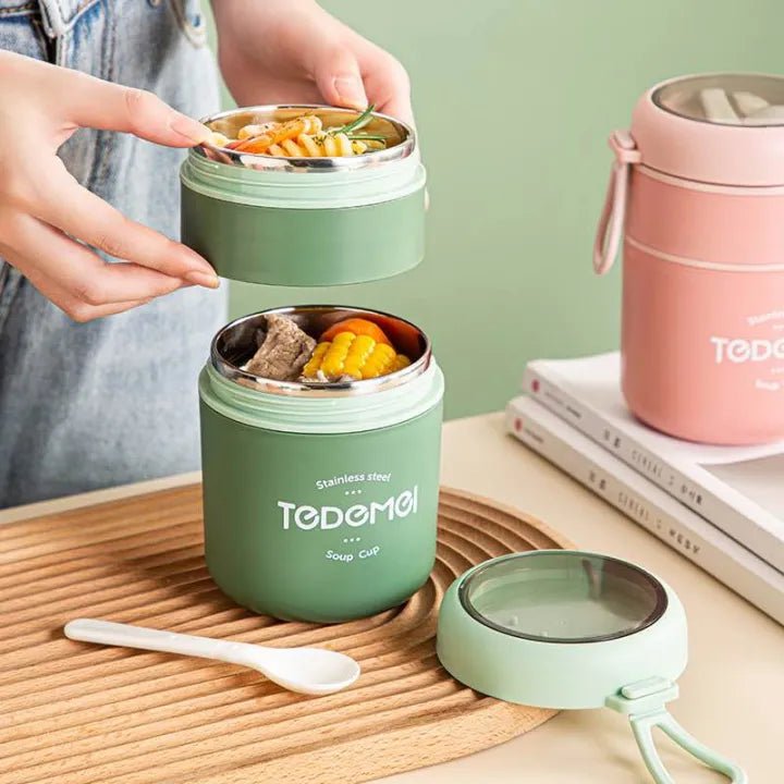 Tedomel Stainless Steel Thermal Food Jar - KT Bazar BD Shop