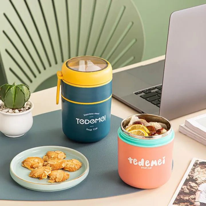 Tedomel Stainless Steel Thermal Food Jar - KT Bazar BD Shop