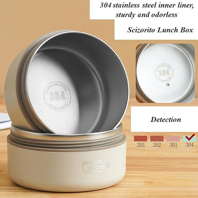 Vacuum Insulated 3 - Layer Stainless Steel Lunch Box - KT Bazar BD Shop