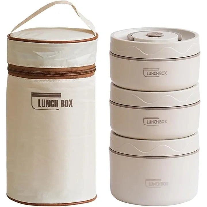 Vacuum Insulated 3 - Layer Stainless Steel Lunch Box - KT Bazar BD Shop