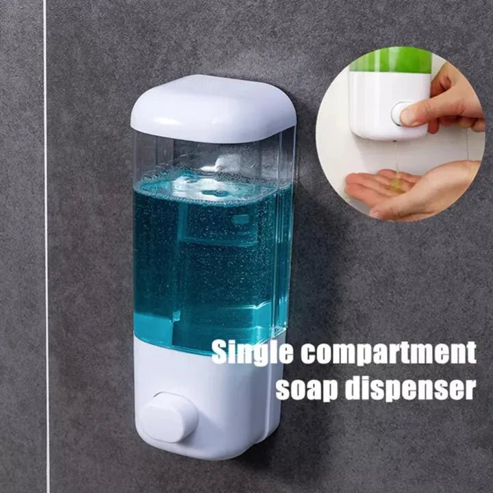 Wall - Mounted Soap Dispenser – Easy - Clean, Refillable, Lightweight & Durable Design - KT Bazar BD Shop