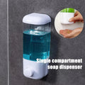 Wall - Mounted Soap Dispenser – Easy - Clean, Refillable, Lightweight & Durable Design - KT Bazar BD Shop